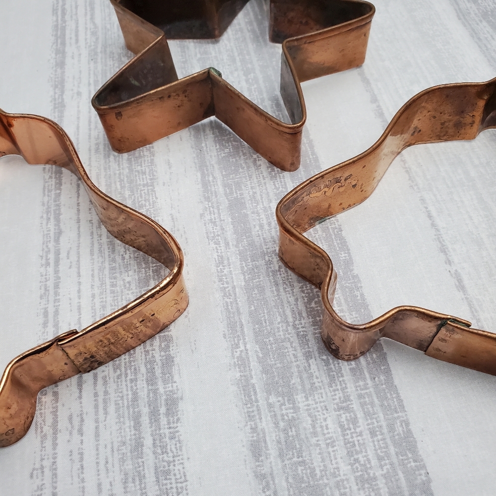 Vintage Copper Cookie Cutters *